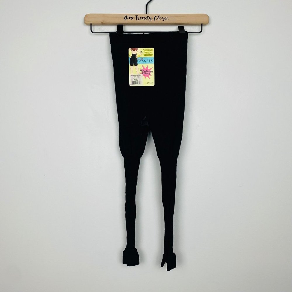 Spanx Assets | NWT Remarkable Results High Waist Footless Shaper Black
